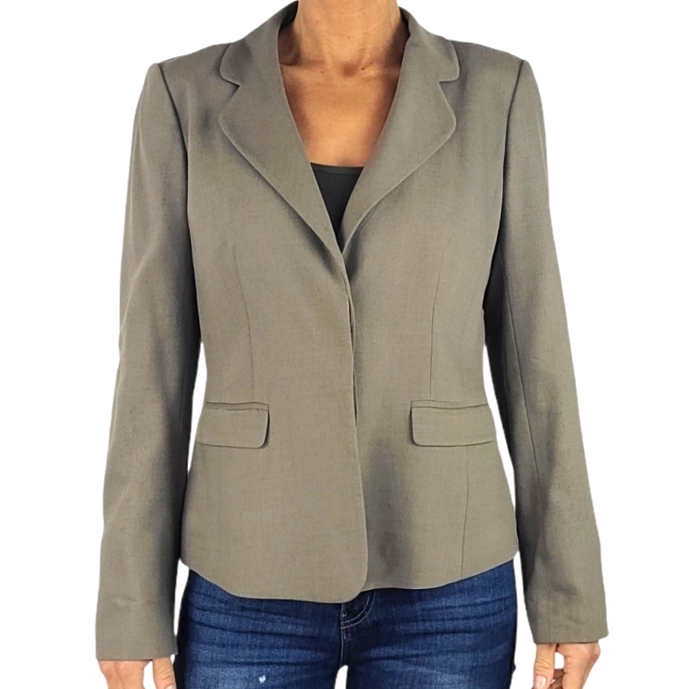 Classiques Entier Atelier Wool Blazer Size 8 Tan